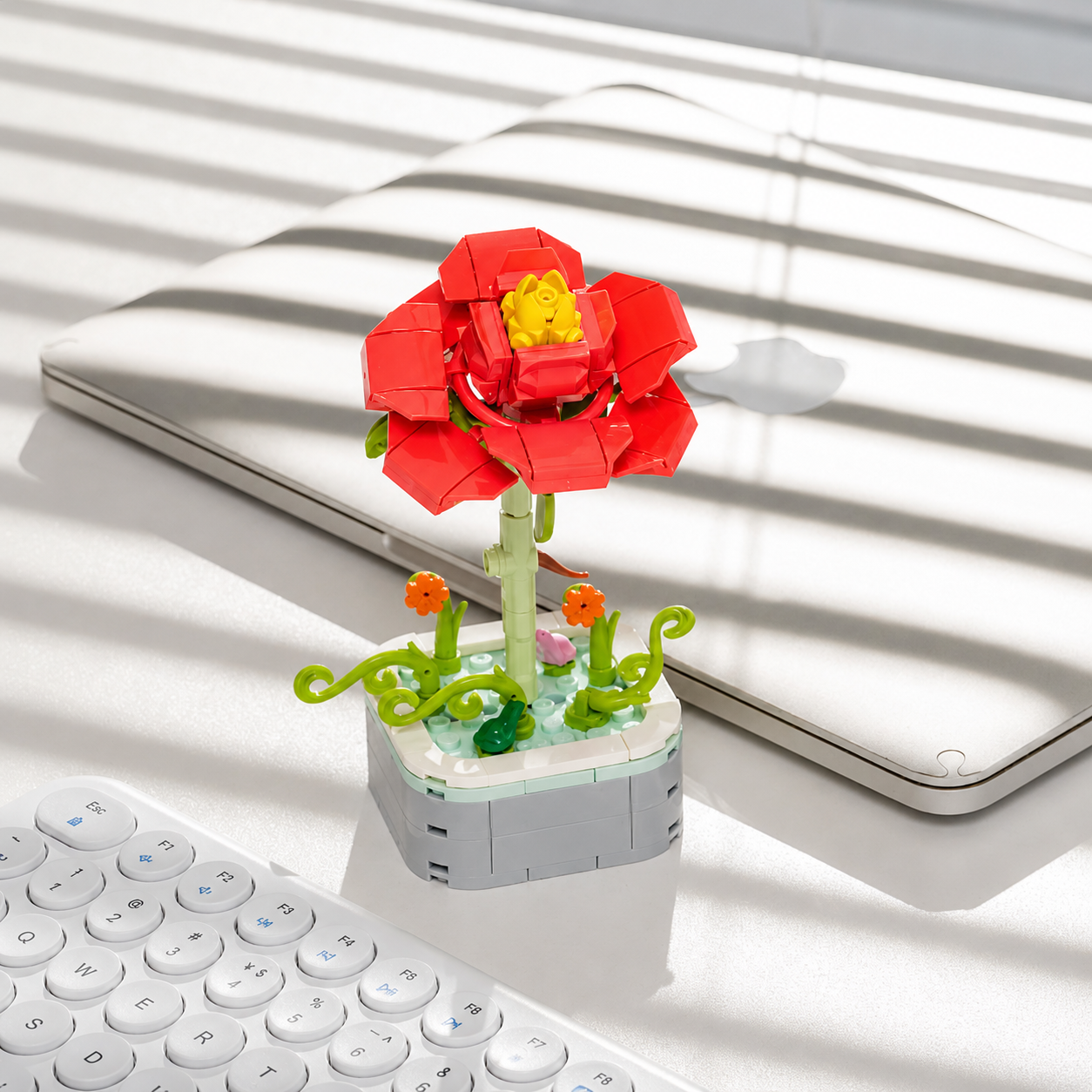 Peony Ranunculus MeloBricks Building Set - 118 Pieces