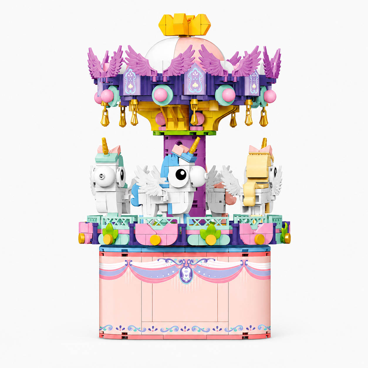 Unicorn Merry-Go-Round MeloBricks Music Box
