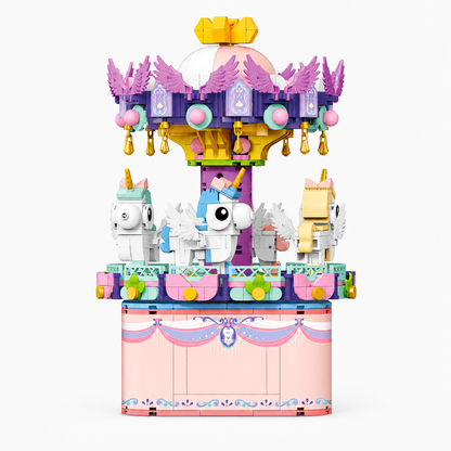 Unicorn Merry-Go-Round MeloBricks Music Box